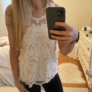 Sheer Lace Tank top